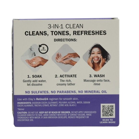 2 Olay Cleansing Melts Water Activated Daily Facial Cleanser With Retinol - Picture 4 of 5